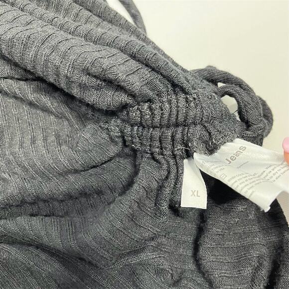 Reformation Black Ribbed Knit Midi Tank Dress XL Casual Stretchy - Picture 5 of 11